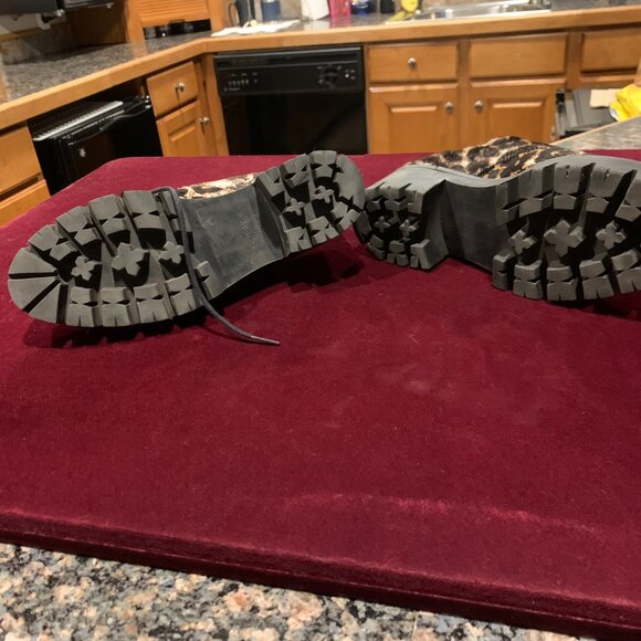 Leopard Platform Tie Ups Sandro Paris - Picture 4 of 6